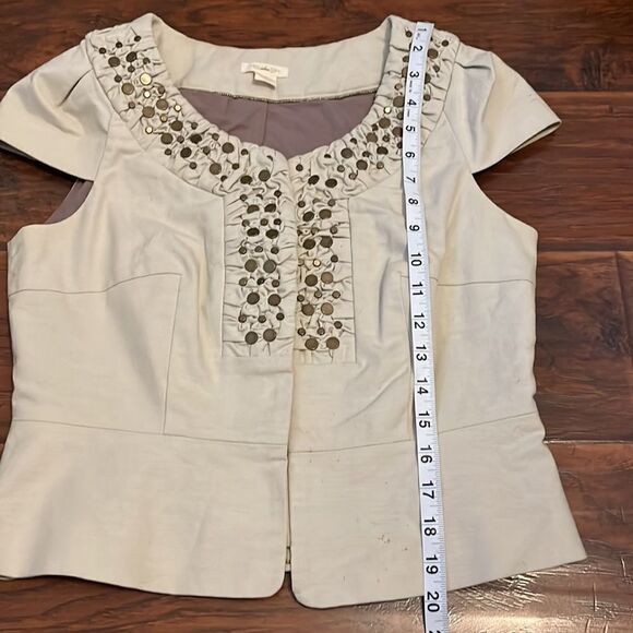 Anthropologie Idra Nailhead Embellished Cropped Jacket - Picture 6 of 12